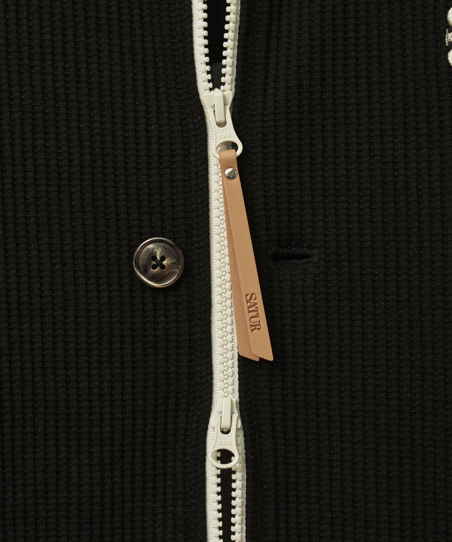 [25SS] SATUR★(W) Lawton Waffle Collar Track Zip-up Jacket MUSINSA | SATUR (W) Lawton Waffle Collar Track Jacket Navy