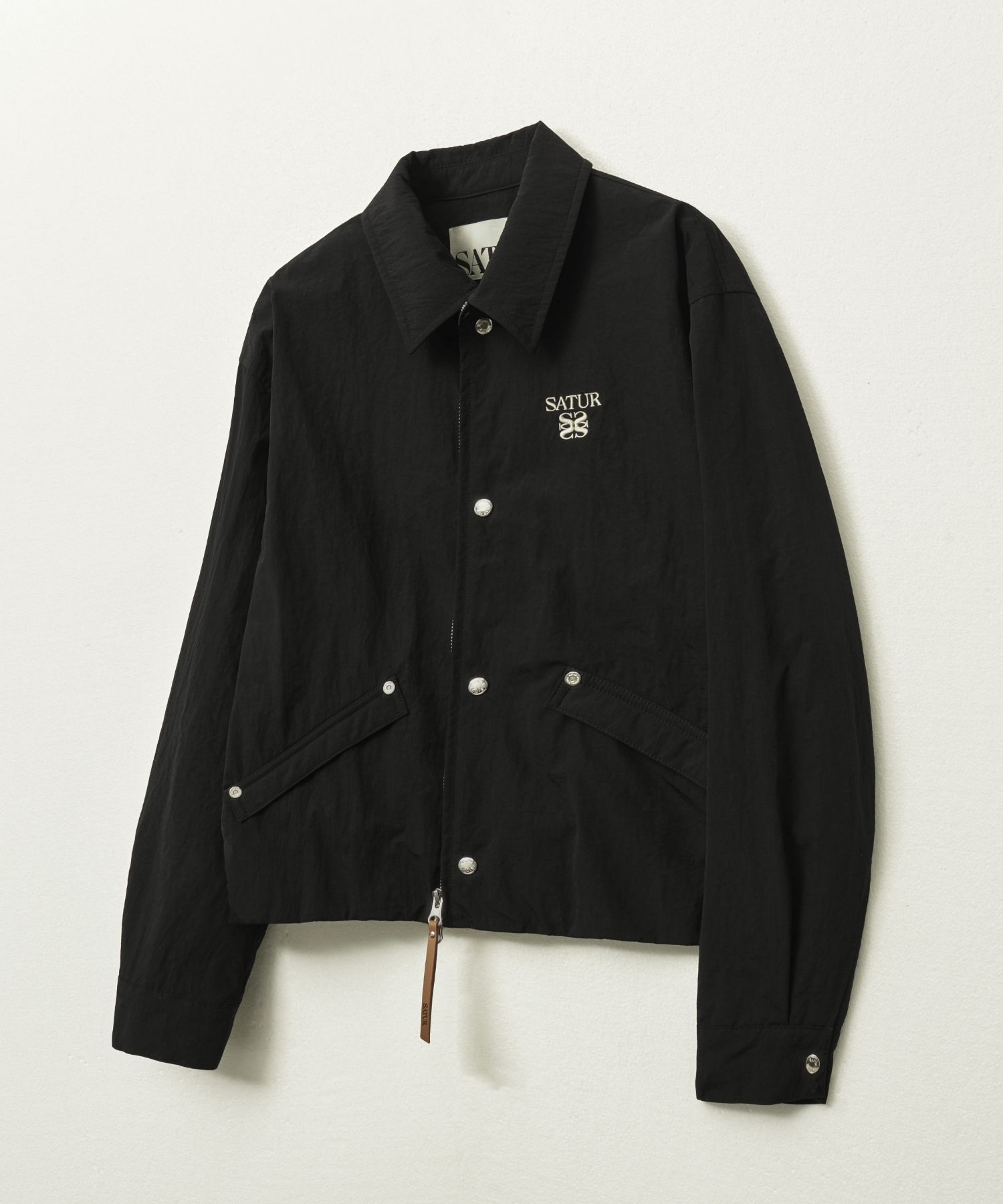 ★ SATUR ★TEO SNAP COACH JACKET MUSINSA公式 | SATUR (W) Theo Nylon Coach Jacket Black