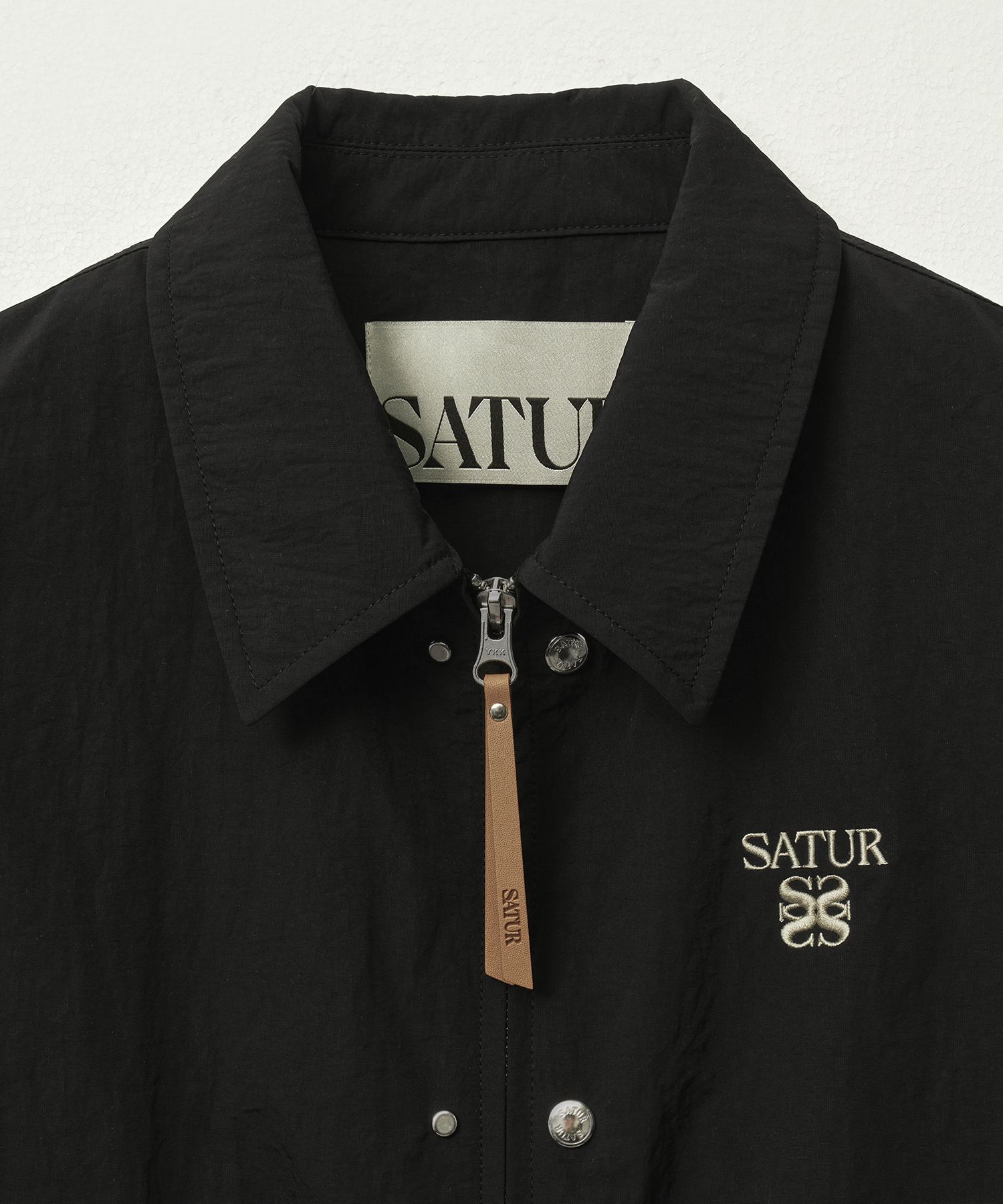 [25SS] SATUR★(W) Teo Nylon Coach Jacket ジップアップ MUSINSA | SATUR Theo Nylon Coach Jacket Navy