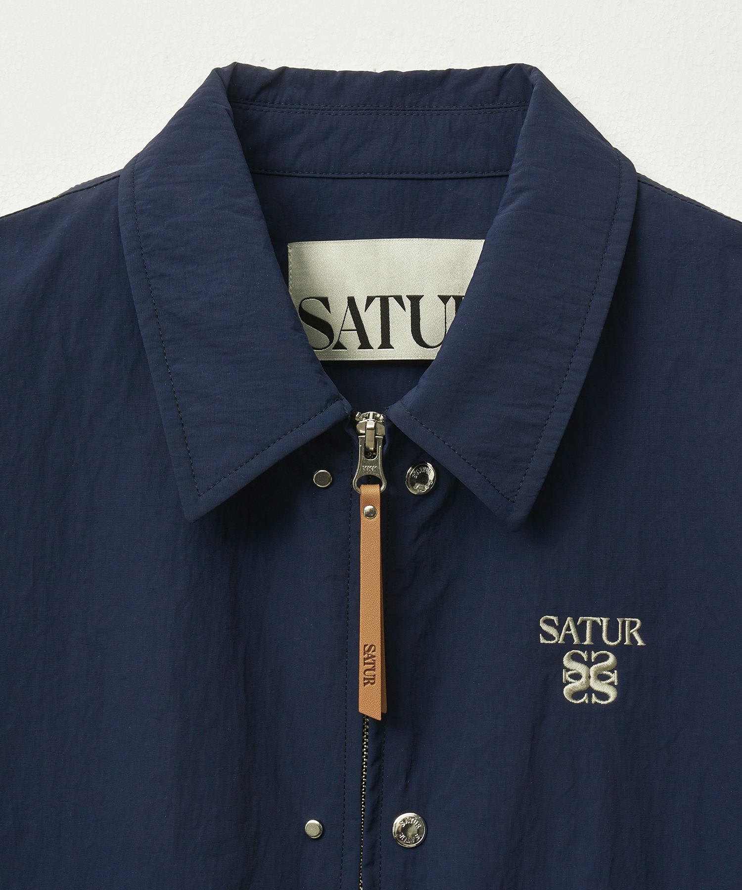 【SATUR】 (W) Theo Nylon Coach Jacket /追跡付 MUSINSA公式 | SATUR (W) Theo Nylon Coach Jacket Navy