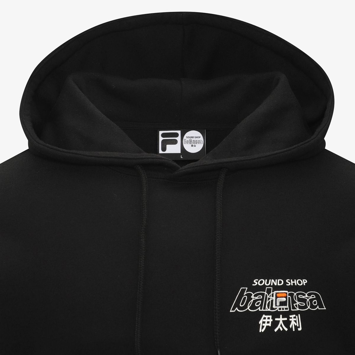 휠라언더웨어(FILA UNDERWEAR) [FILA UNDERWEAR X BALANSA] 후드티(FI4POH1147MBLK)