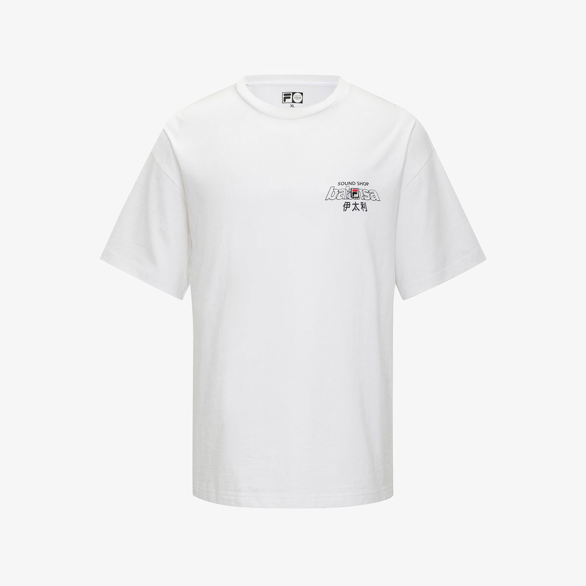휠라언더웨어(FILA UNDERWEAR) [FILA UNDERWEAR X BALANSA] 오버핏 티셔츠(FI4RSH1145MWHI)