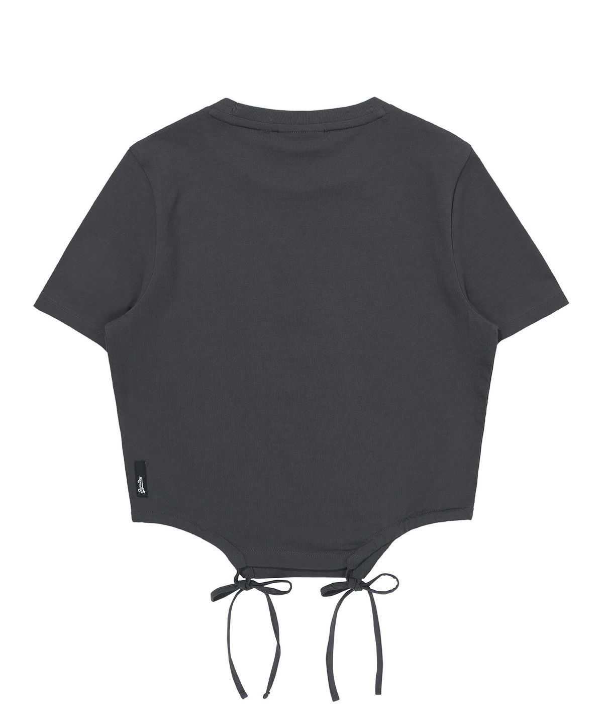 슈퍼드라이(SUPERDRY) W 스트링 티셔츠 챠콜