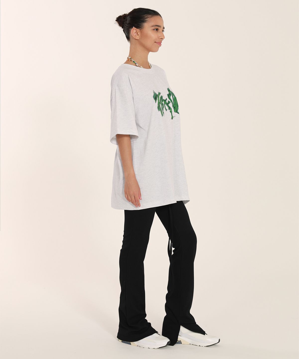 떨스티클럽(THIRSTYCLUB) Kiki side slit leggigns pants - Black