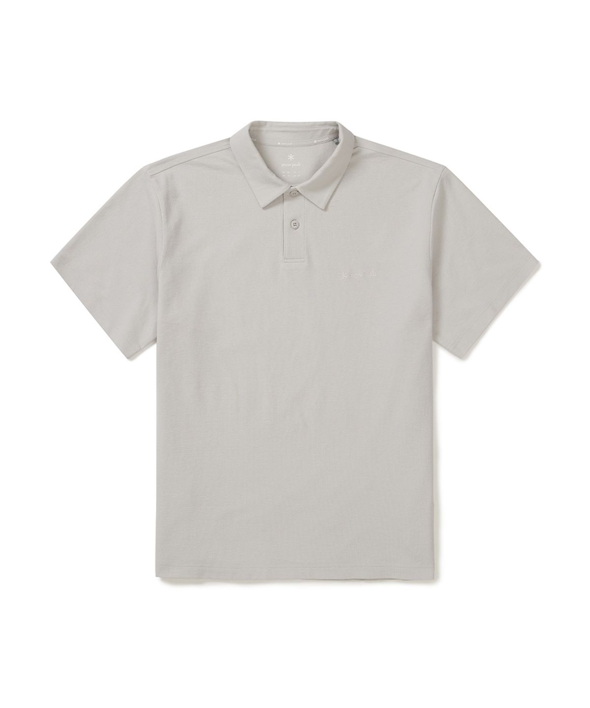 스노우피크 어패럴(SNOWPEAK APPAREL) 소로나 반팔 폴로 티셔츠 (S25MMFPS04) Ice Gray