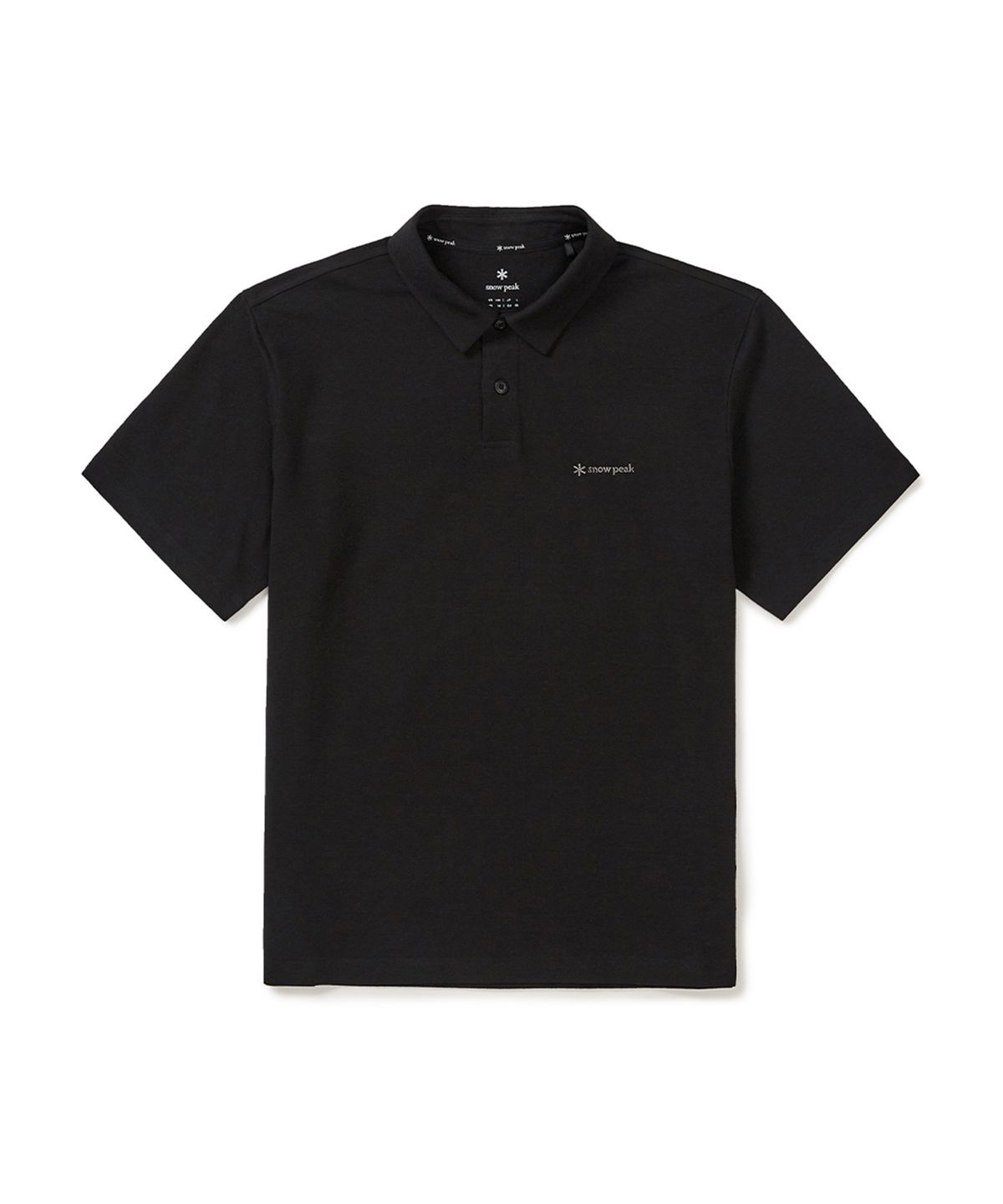 스노우피크 어패럴(SNOWPEAK APPAREL) 소로나 반팔 폴로 티셔츠 (S25MMFPS04) Black