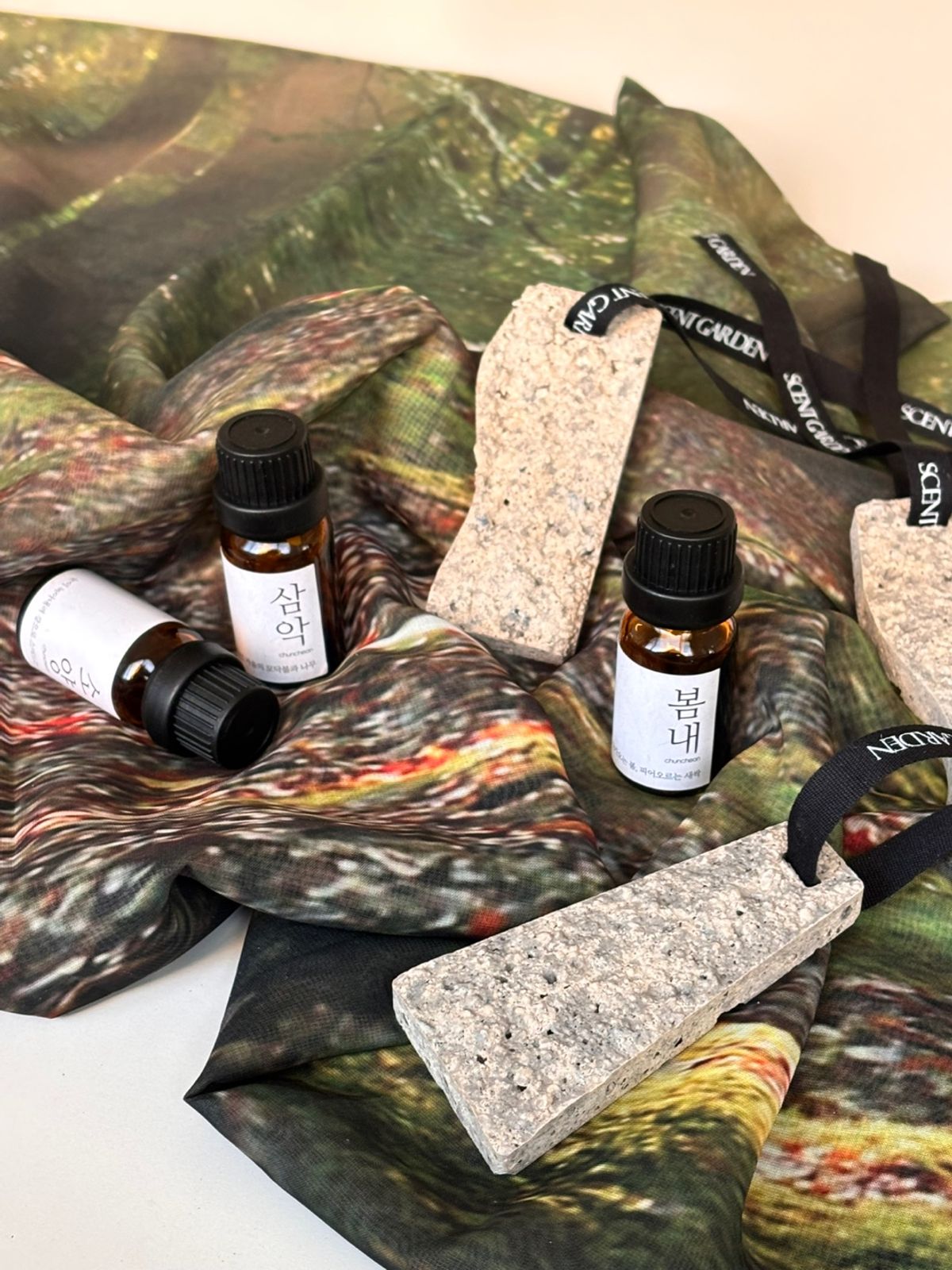 센트정원(SCENTGARDEN) 춘천향기산책 스톤디퓨저 드롭퍼&오브제 세트