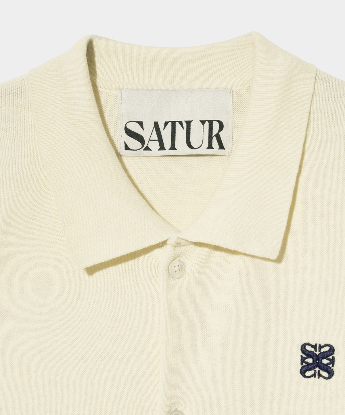 세터(SATUR) (W) 베이직 코튼 칼라 하프 가디건 리조트 크림