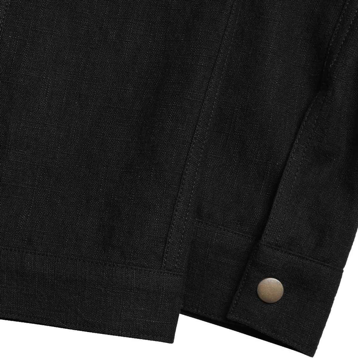 솔티(SORTIE) Type-2 Linen Trucker Jacket (Black)