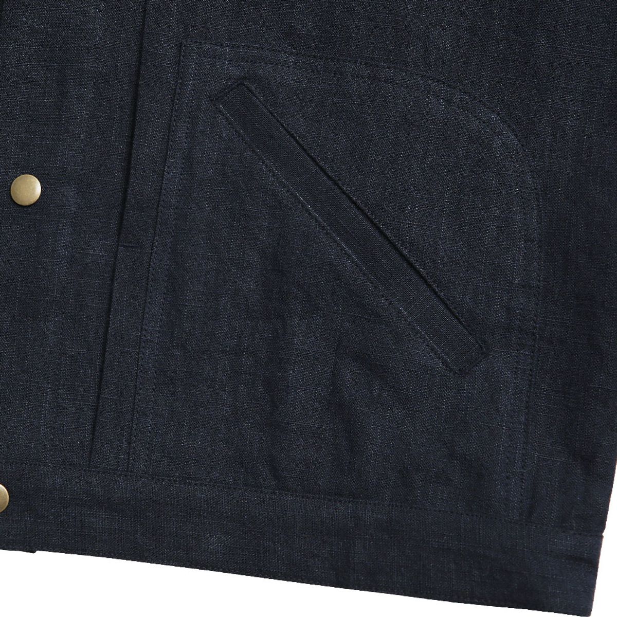 솔티(SORTIE) Type-2 Linen Trucker Jacket (Navy)