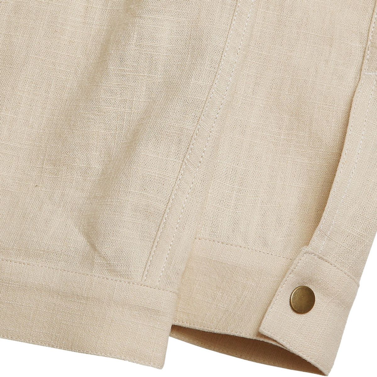 솔티(SORTIE) Type-2 Linen Trucker Jacket (Ivory)