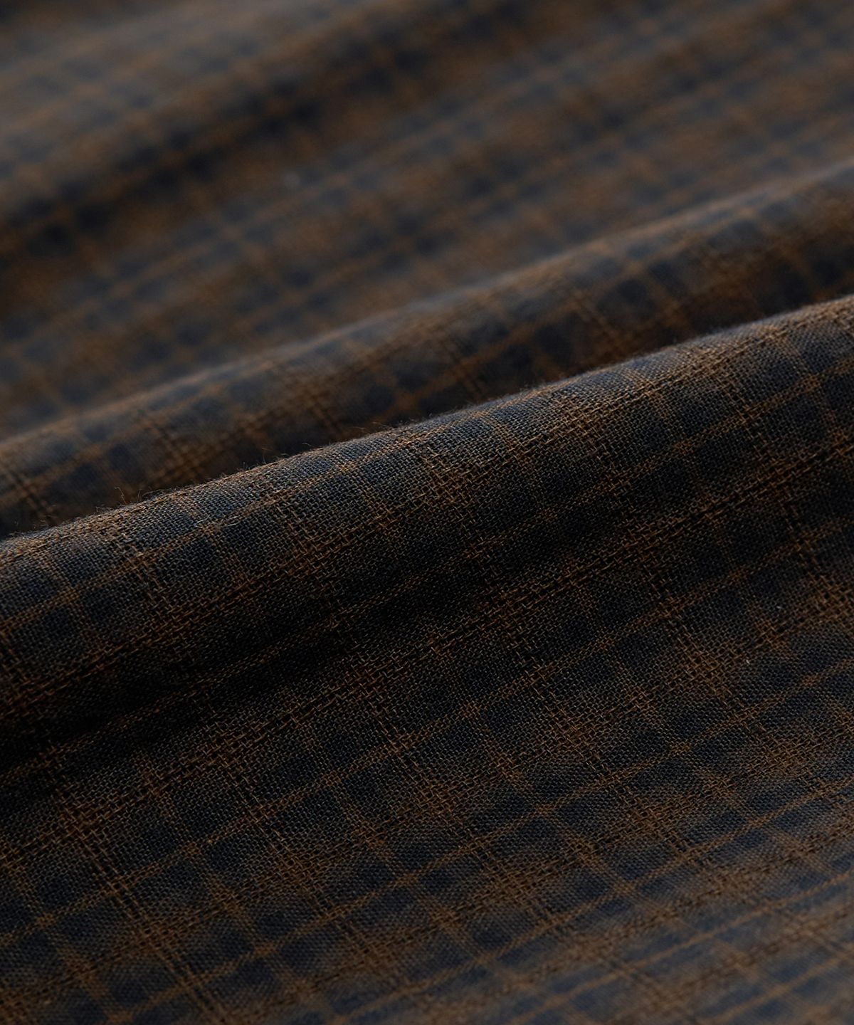 토피(TOFFEE) 체커보드 하프 셔츠 (BROWN)