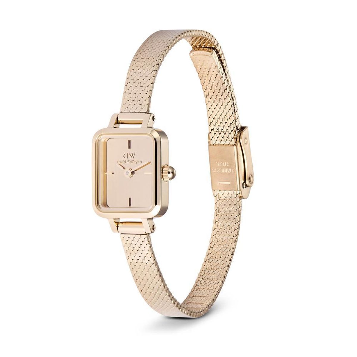 다니엘 웰링턴(DANIEL WELLINGTON) QUADRO MINI REFLECTION 폴리시드 메탈 유광 여성손목시계