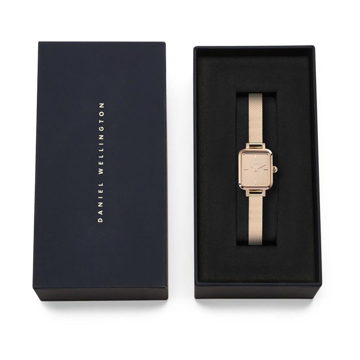 다니엘 웰링턴(DANIEL WELLINGTON) QUADRO MINI REFLECTION 폴리시드 메탈 유광 여성손목시계
