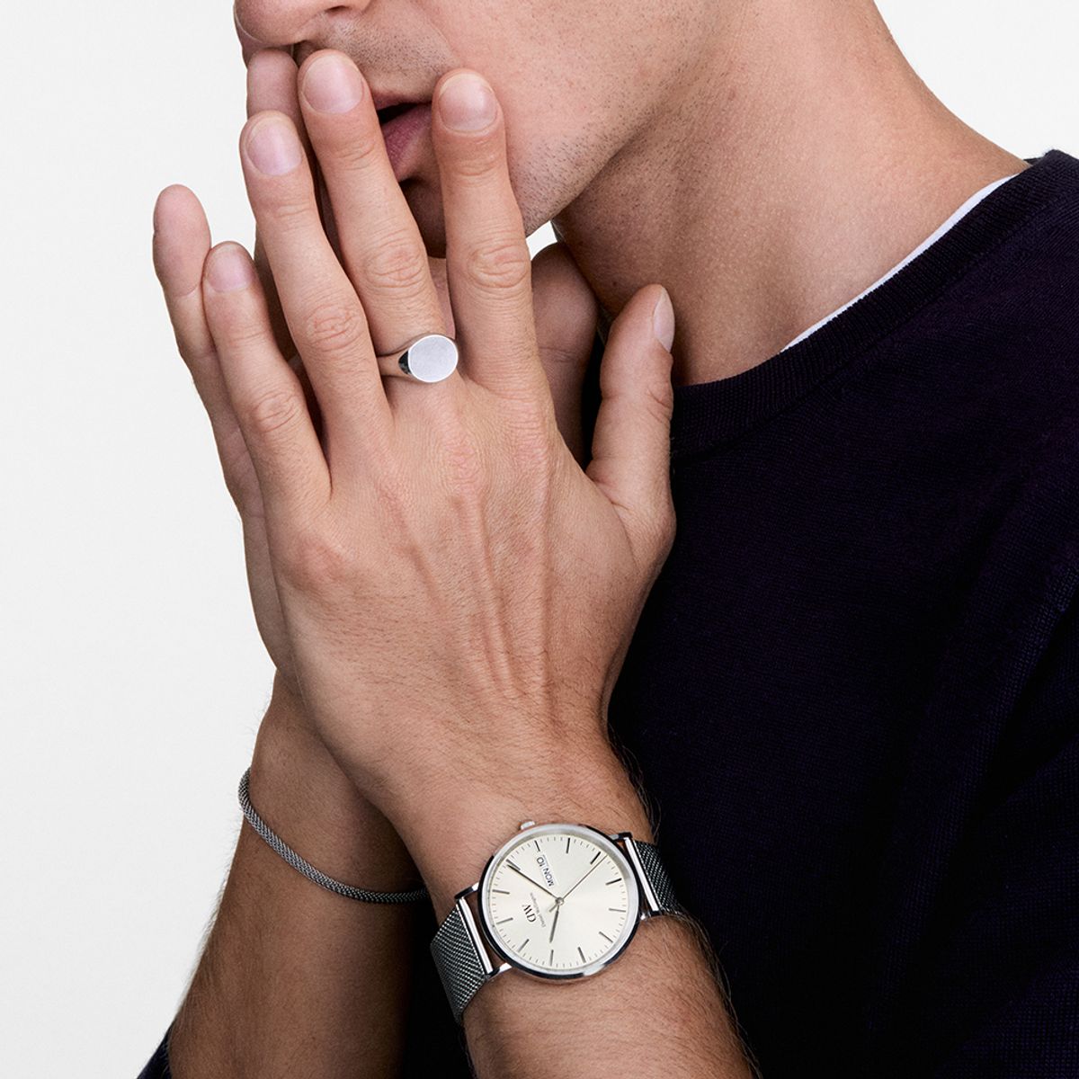 다니엘 웰링턴(DANIEL WELLINGTON) CLASSIC DAY DISPLAY CHAMPAGNE 데이데이트 남자시계