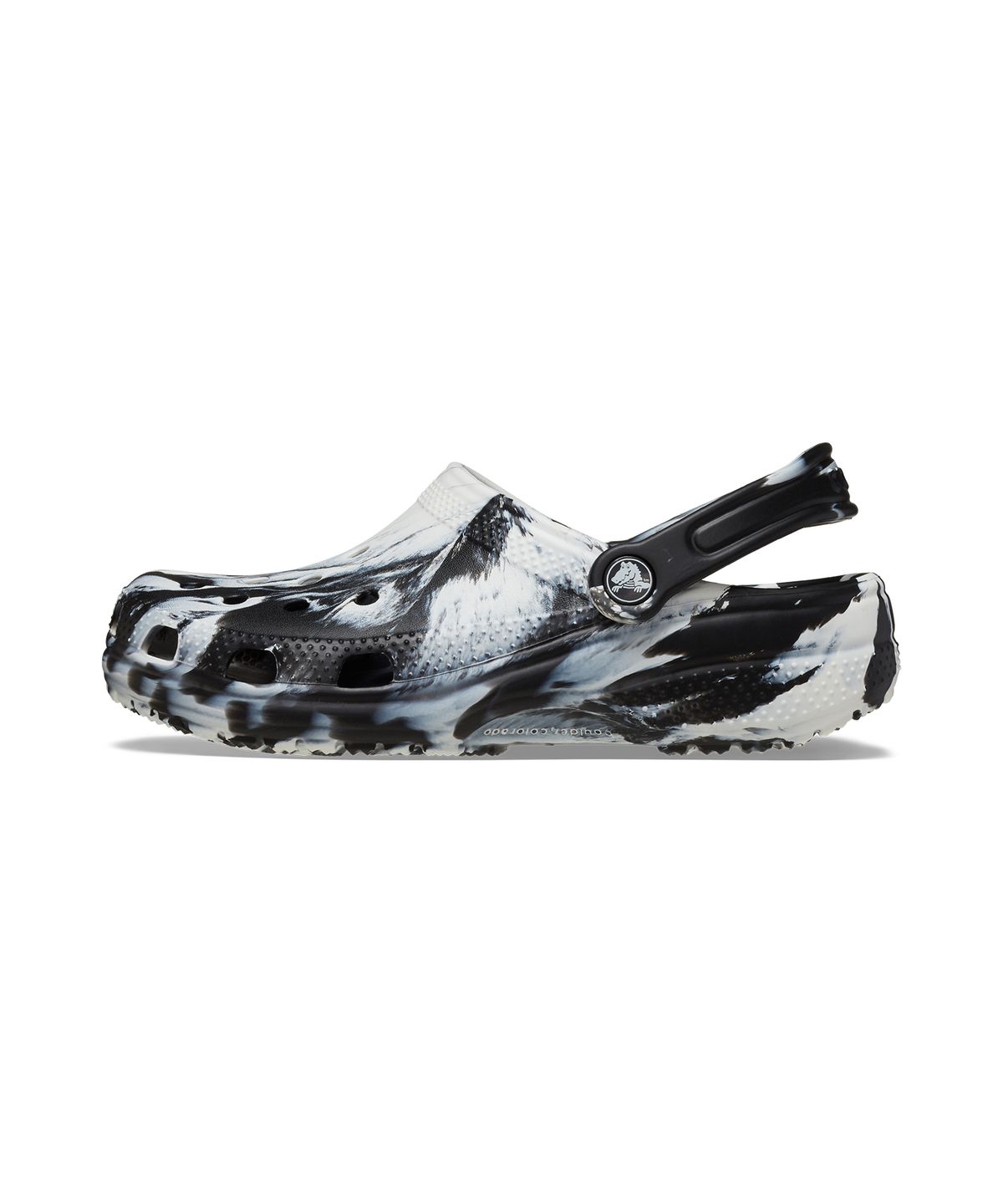 크록스(CROCS) 클래식 마블 클로그 - 화이트/블랙 / 206867-103