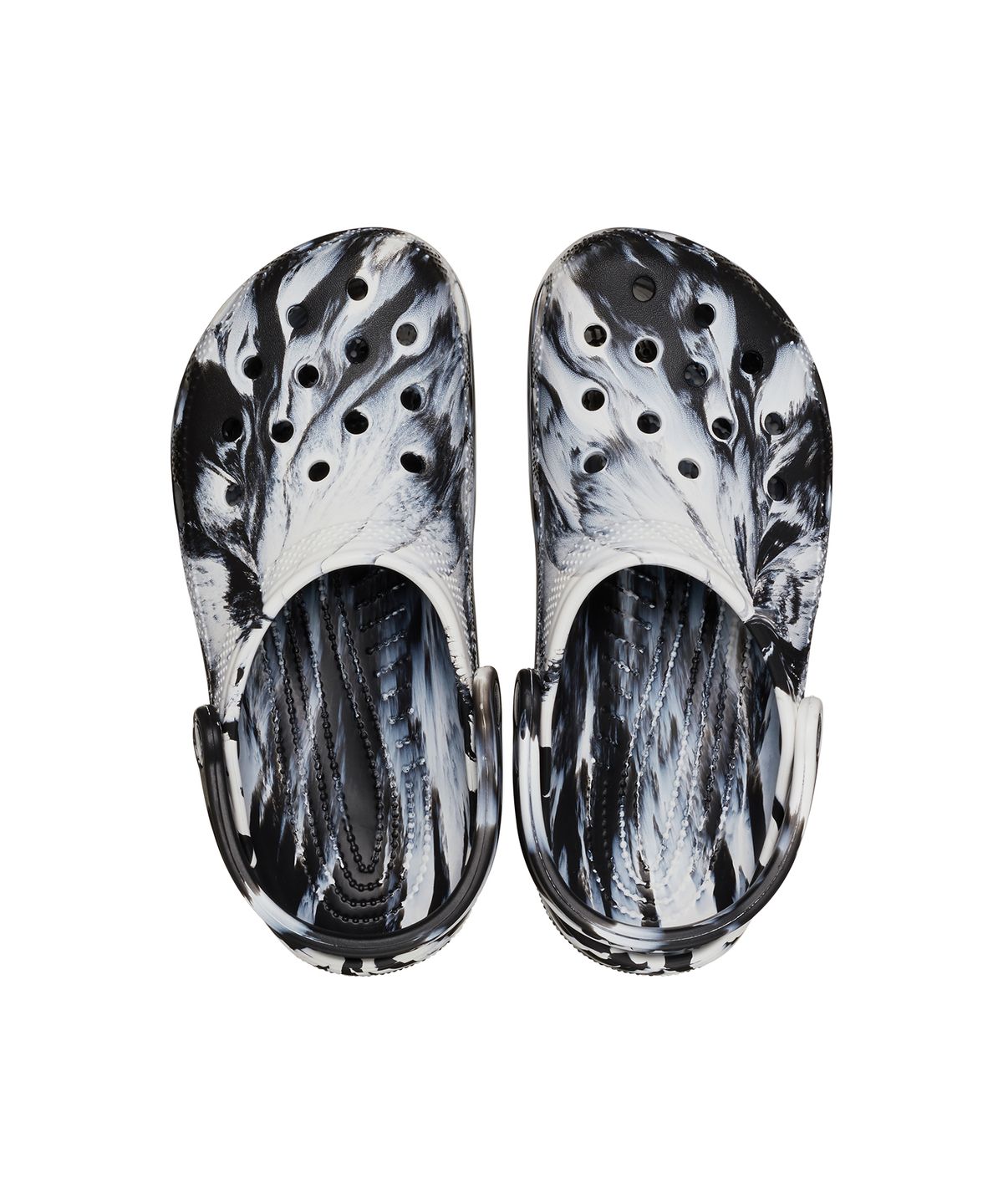 크록스(CROCS) 클래식 마블 클로그 - 화이트/블랙 / 206867-103