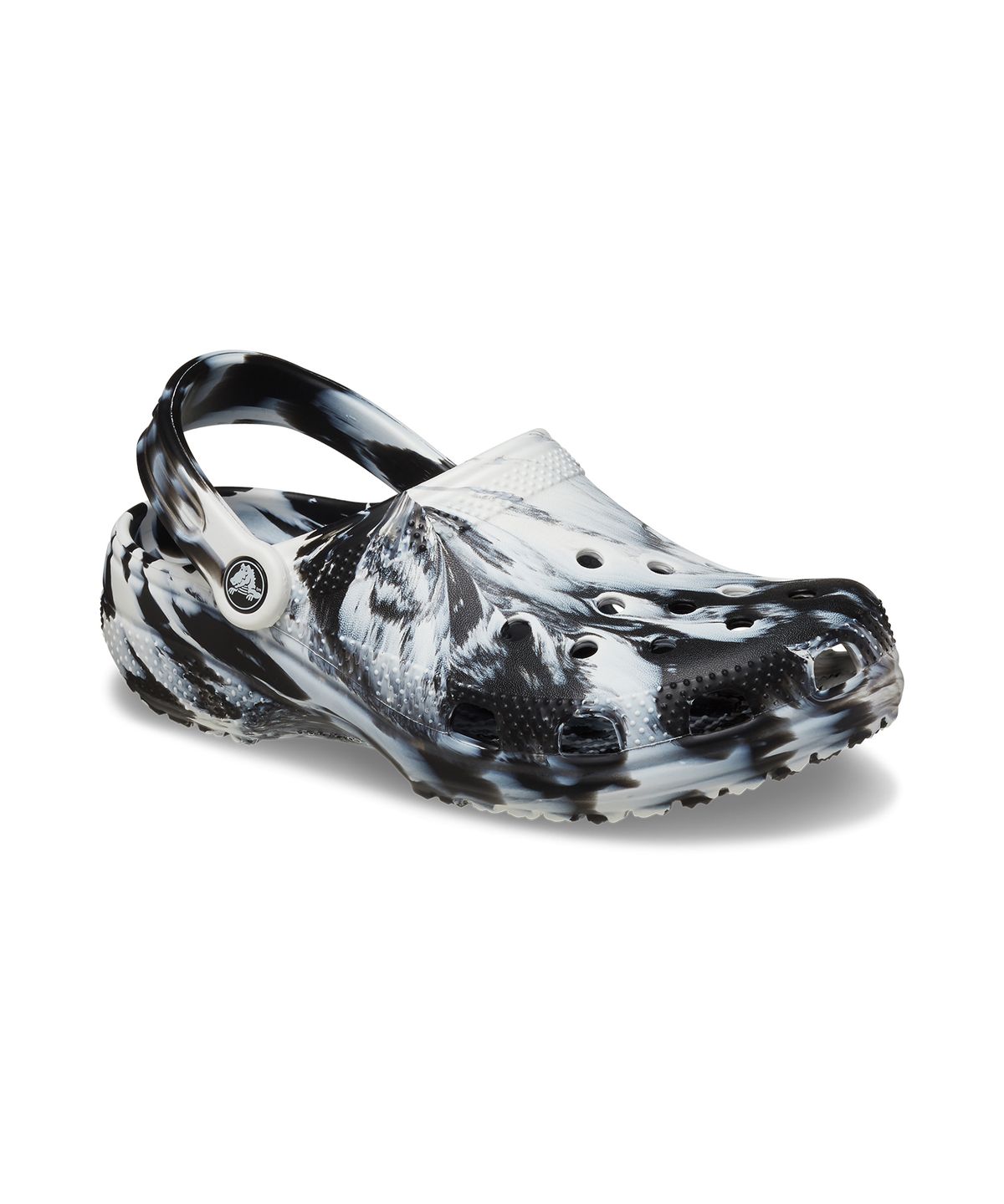 크록스(CROCS) 클래식 마블 클로그 - 화이트/블랙 / 206867-103