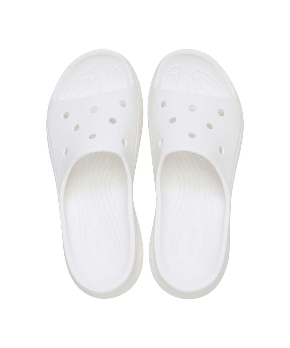 크록스(CROCS) 베이 슬라이드 - 화이트 / 211108-100