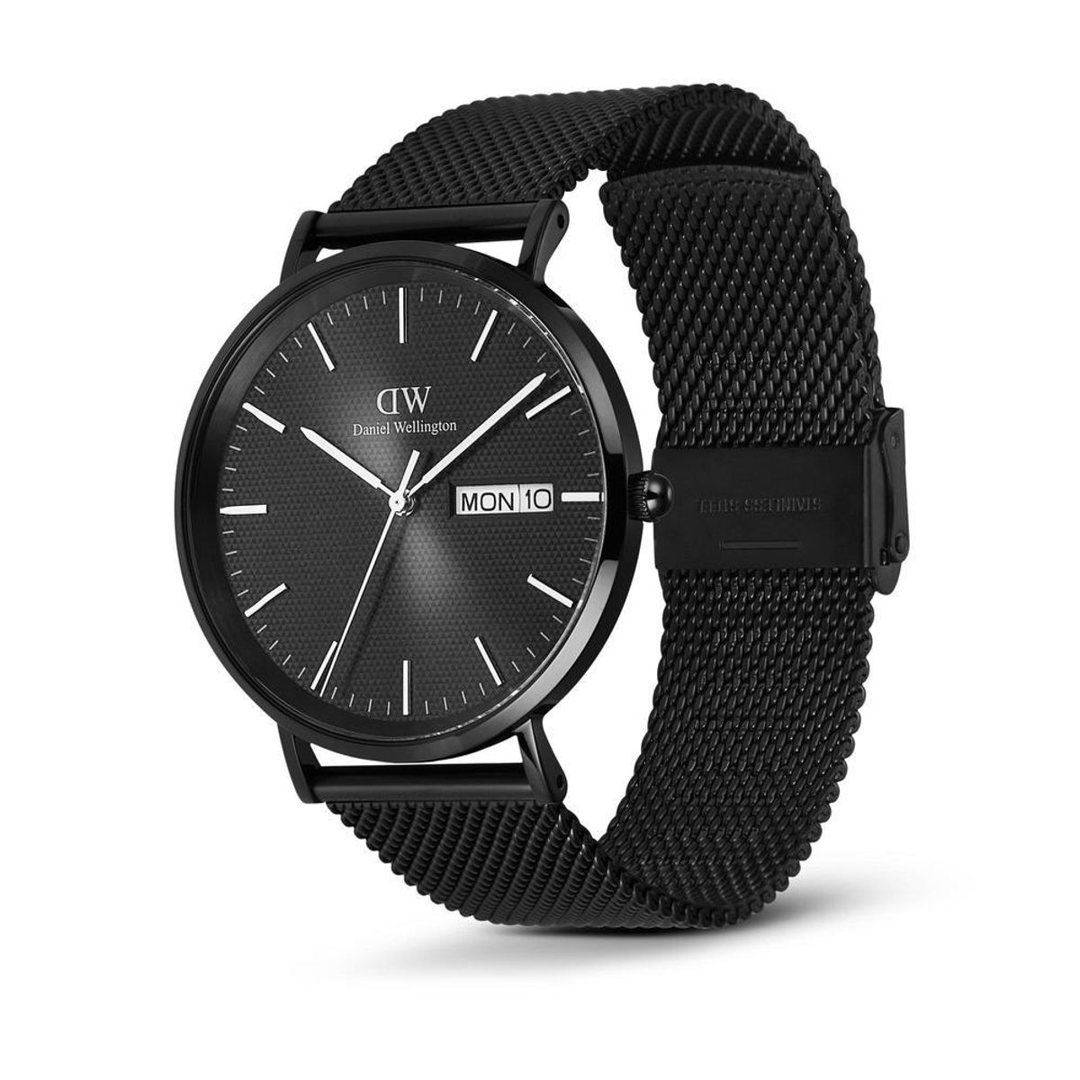 다니엘 웰링턴(DANIEL WELLINGTON) CLASSIC DAY DISPLAY ONYX 데이데이트 블랙메탈 손목시계