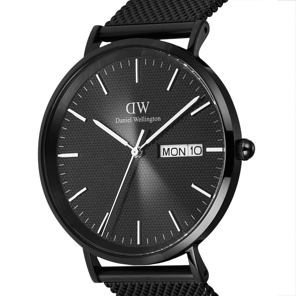 다니엘 웰링턴(DANIEL WELLINGTON) CLASSIC DAY DISPLAY ONYX 데이데이트 블랙메탈 손목시계
