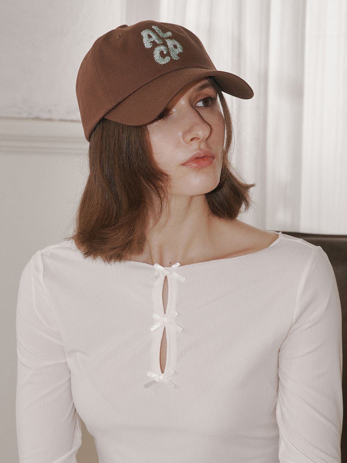 올인컴플리트(ALLINCOMPLETE) [남녀공용] ALCP 스케치 볼캡 (브라운)