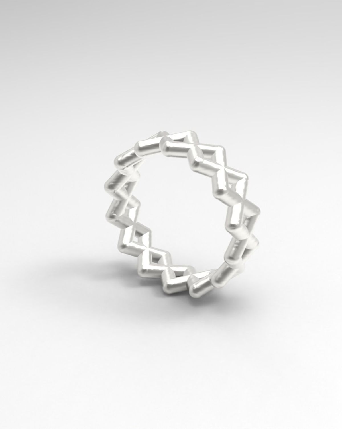 르네오브제(RENEOBJET) RAY  RHOMBUS RING [STERLING SILVER] 패턴 925실버 링 반지