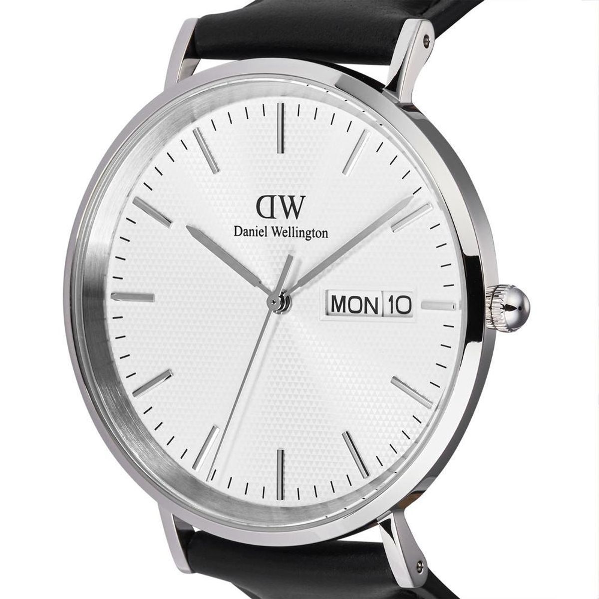 다니엘 웰링턴(DANIEL WELLINGTON) CLASSIC DAY DISPLAY SHEFFIELD SILVER 레더워치