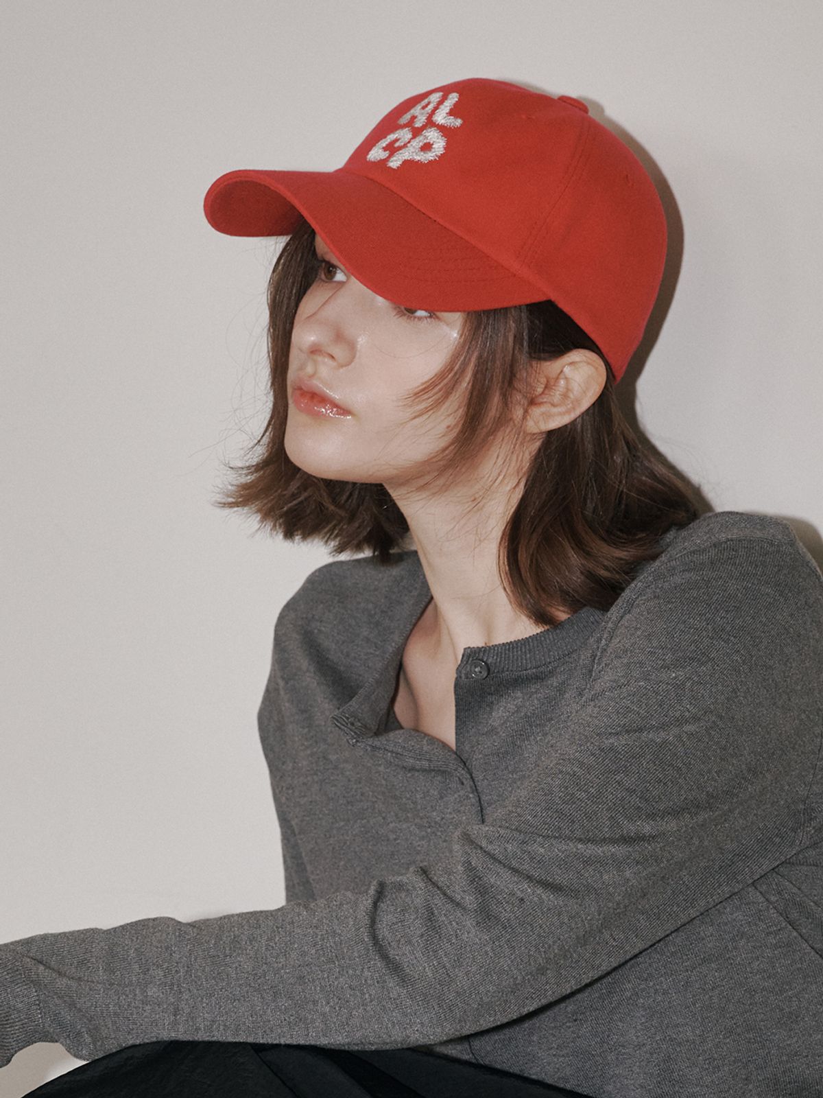올인컴플리트(ALLINCOMPLETE) [남녀공용] ALCP 스케치 볼캡 (레드)