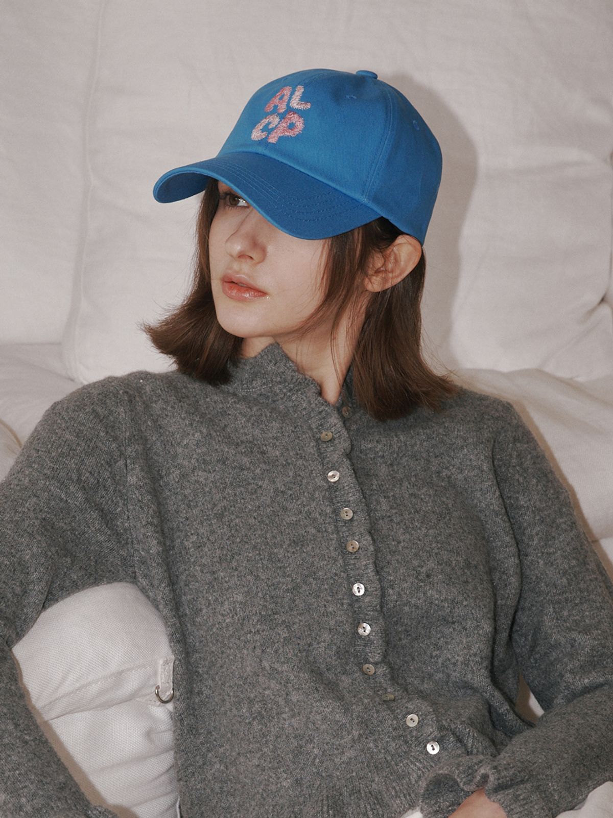 올인컴플리트(ALLINCOMPLETE) [남녀공용] ALCP 스케치 볼캡 (블루)