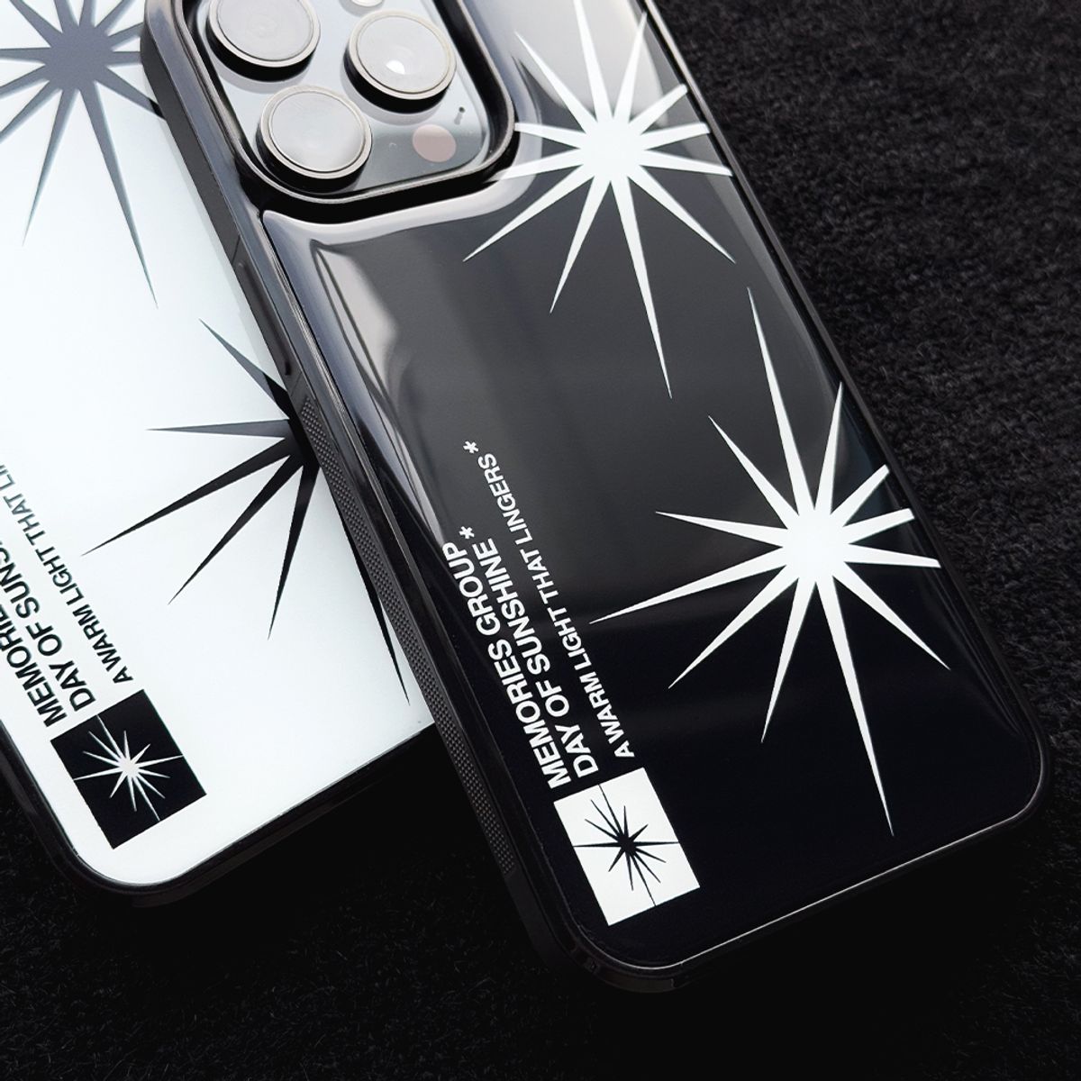 메모리즈바운더리(MEMORIESBOUNDARY) Radiant Days Graphic Phone Case (Epoxy_BK)