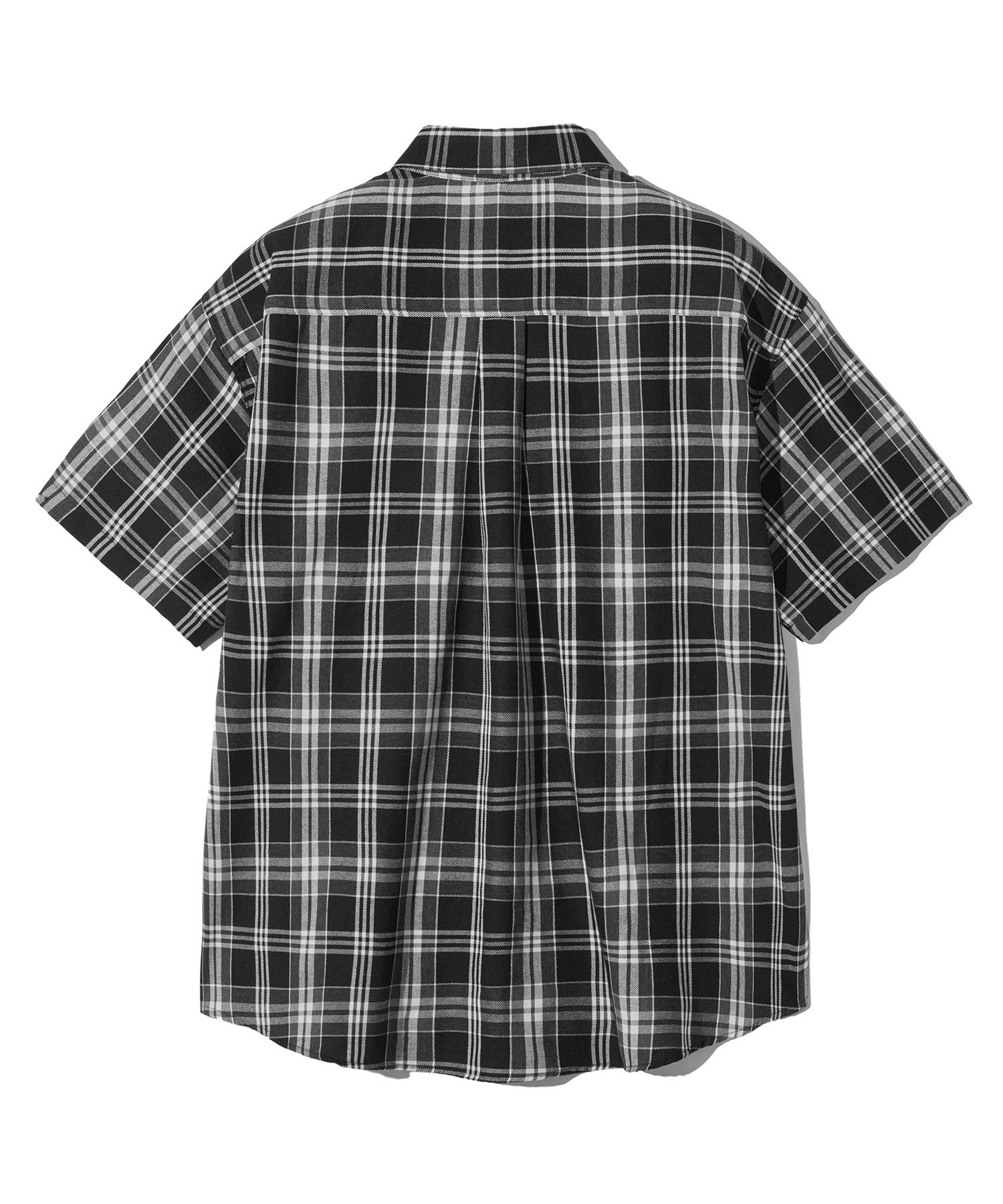 ☆F.ILLUMINATE☆ Overfit forest check shirt black MUSINSA | FILLUMINATE Overfit Forest Check Half Shirt-Black