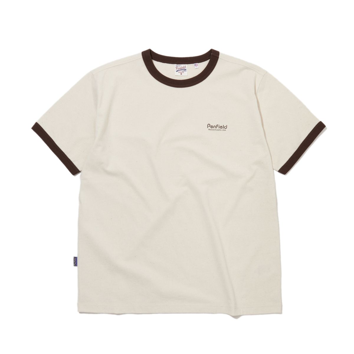 펜필드(PENFIELD) [2PACK] 인그레이 반소매 링거티 투팩(네이비+브라운)_FR2KT22U