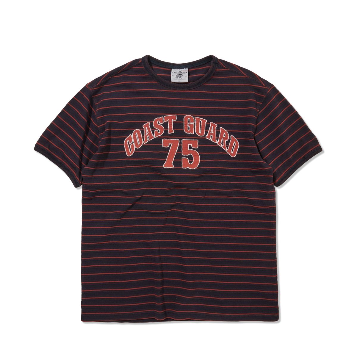 펜필드(PENFIELD) [TRAILWEAR] 인디고 스트라이프 링거 티셔츠 레드_FR2KT82U