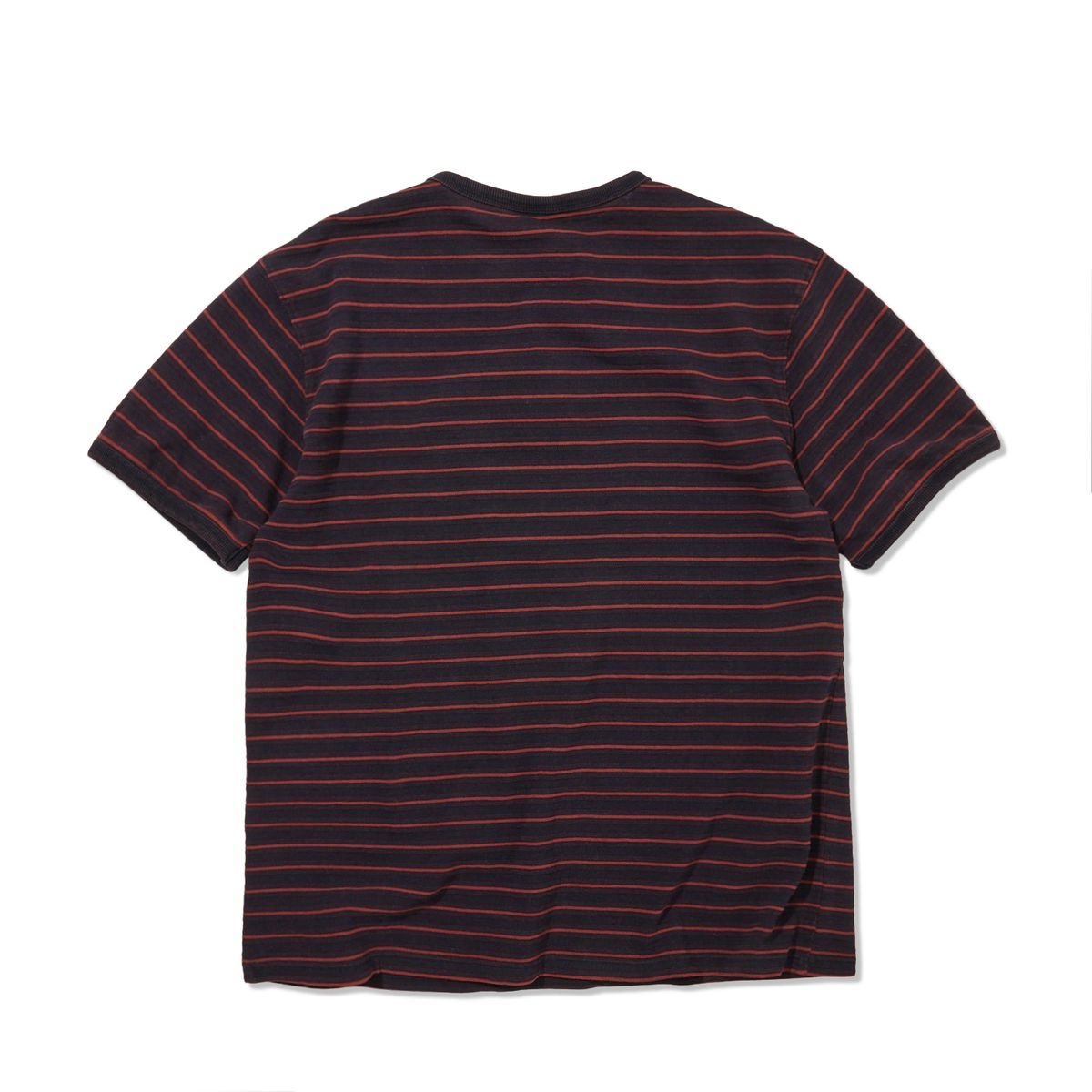 펜필드(PENFIELD) [TRAILWEAR] 인디고 스트라이프 링거 티셔츠 레드_FR2KT82U