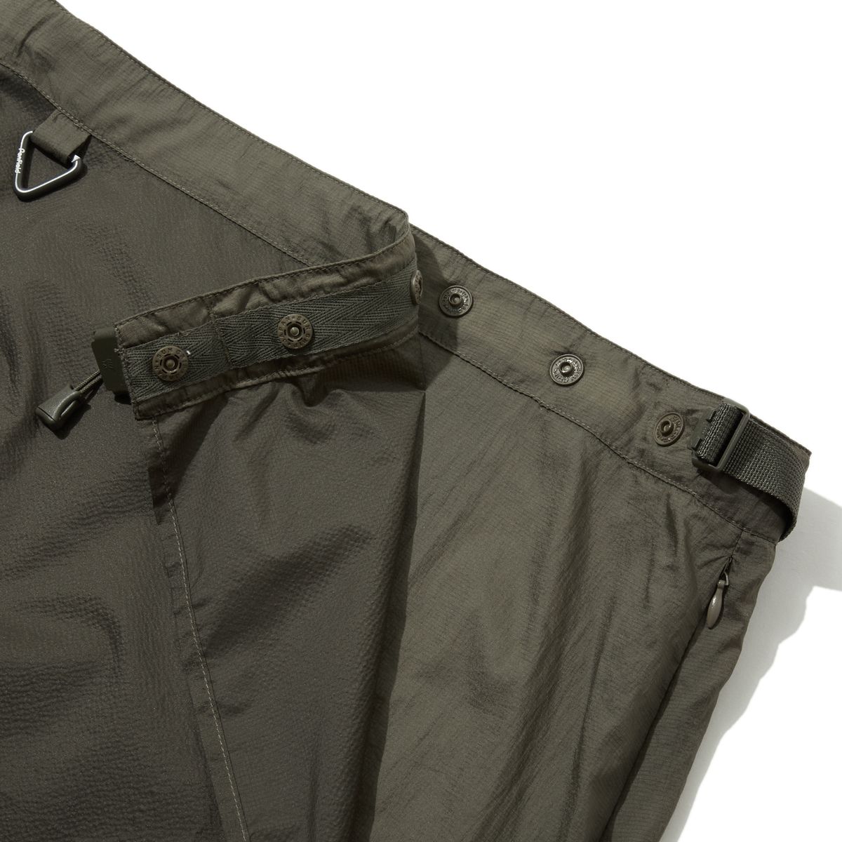 펜필드(PENFIELD) 패커블 나일론 카고 랩스커트 올리브_FR2WS71U