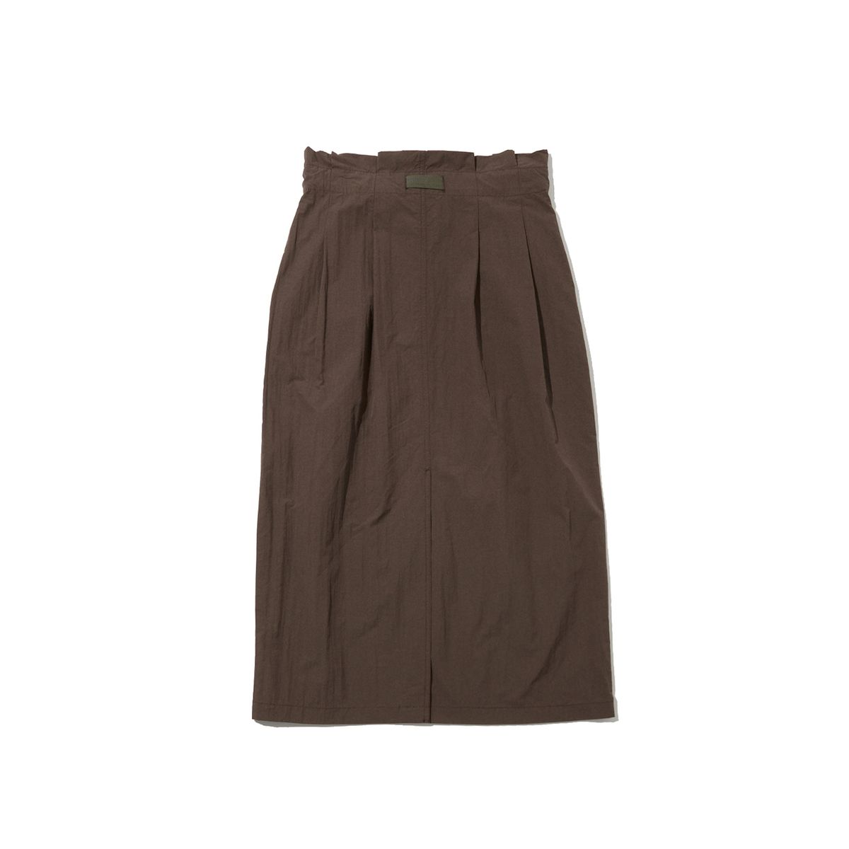 펜필드(PENFIELD) CN 하이웨이스트 투턱 H라인 스커트 브라운_FR2WS60F