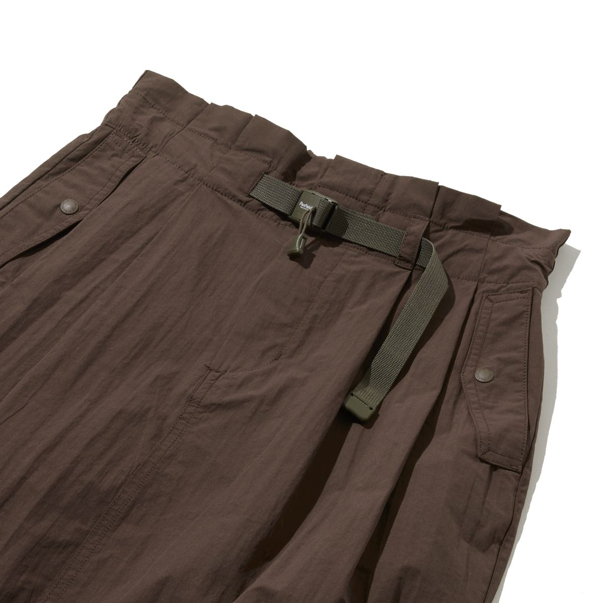 펜필드(PENFIELD) CN 하이웨이스트 투턱 H라인 스커트 브라운_FR2WS60F