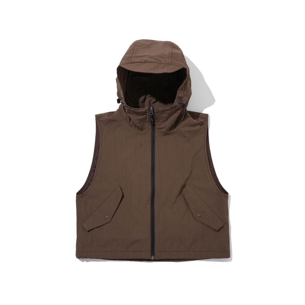 펜필드(PENFIELD) CN 패커블 백 후드 베스트 브라운_FR2WV50U