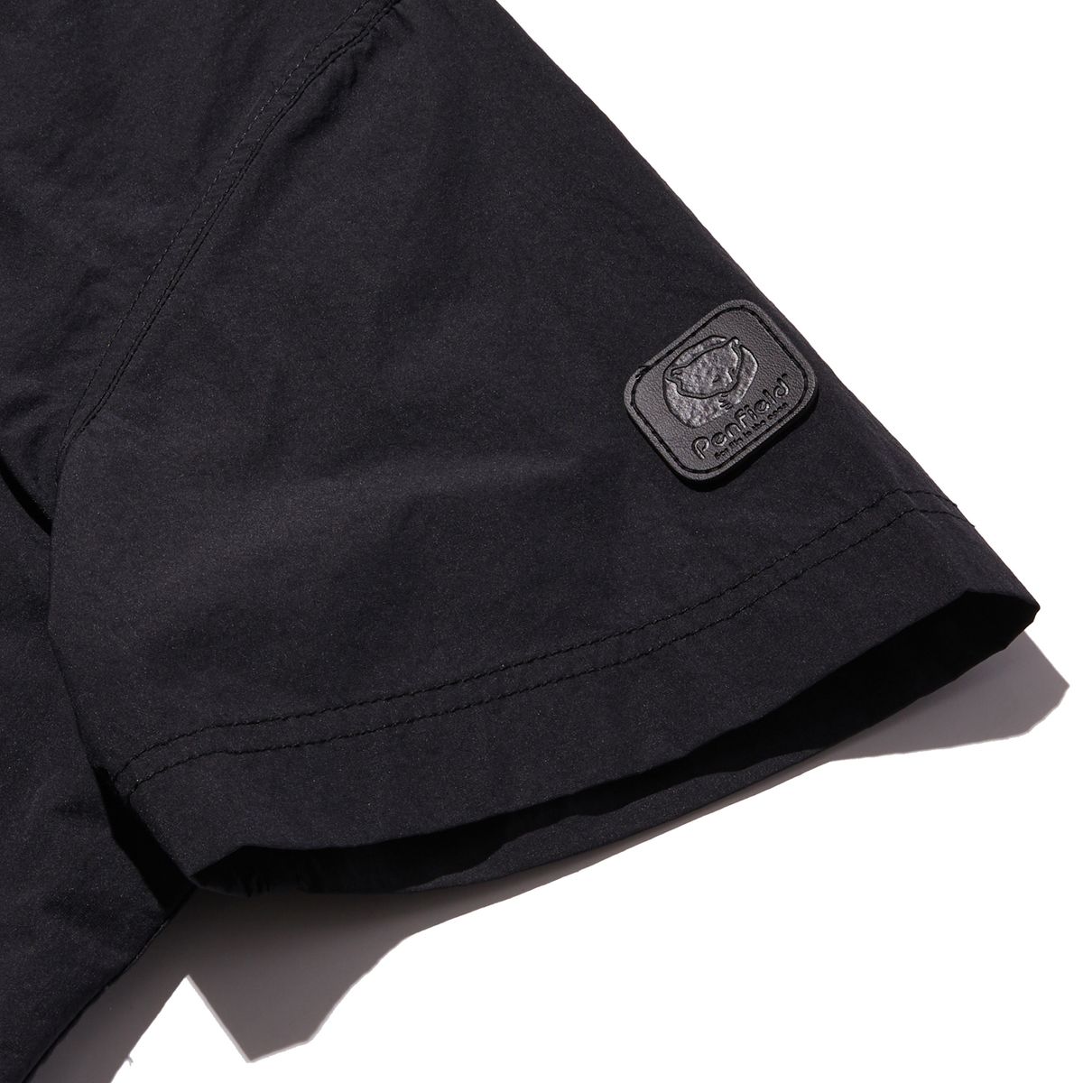펜필드(PENFIELD) CN 오픈 카라 하프 셔츠 원피스 블랙_FR2WS51F