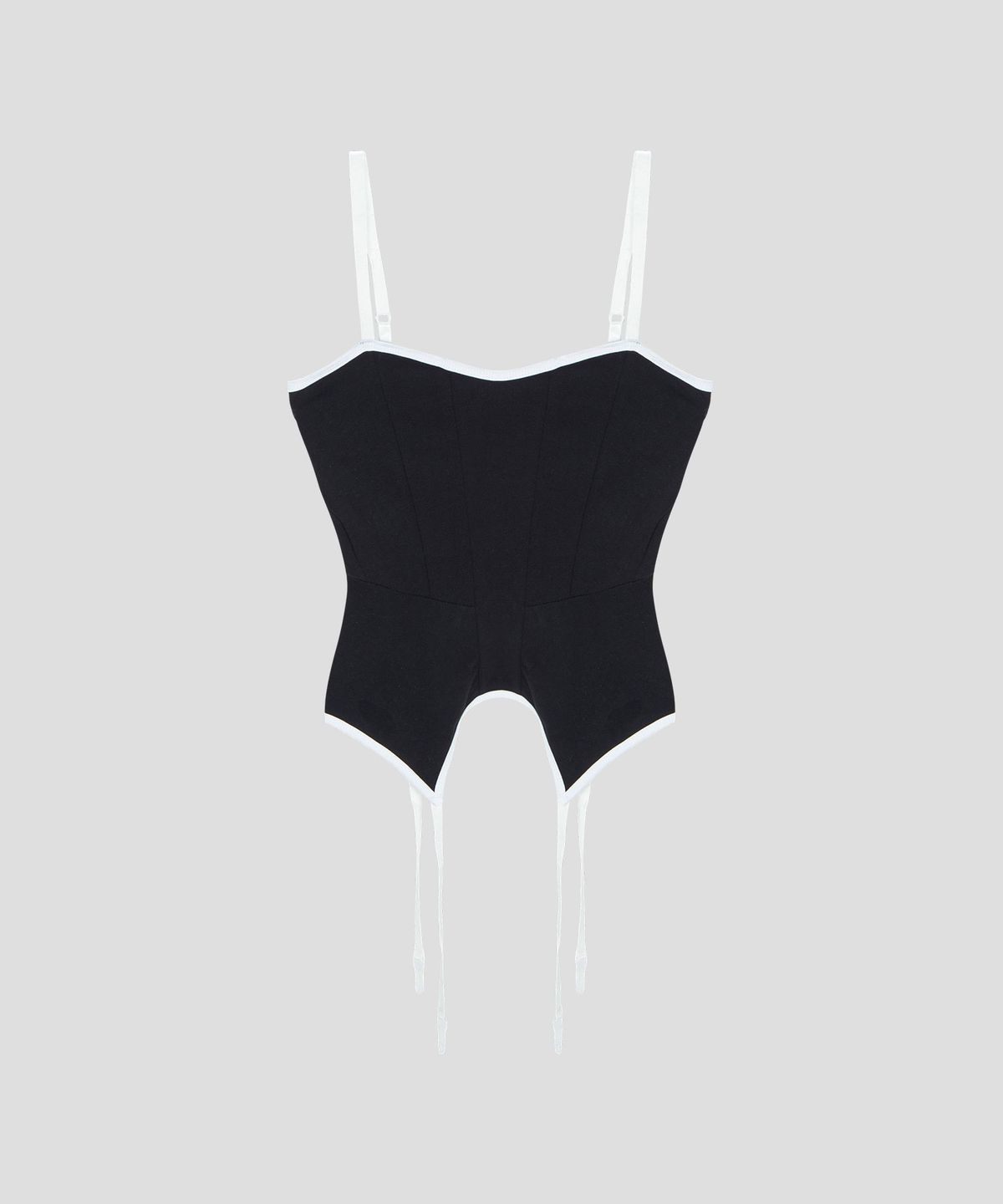 에즈이프 캘리(ASIF CALIE) CORSET SLEEVELESS TOP BLACK