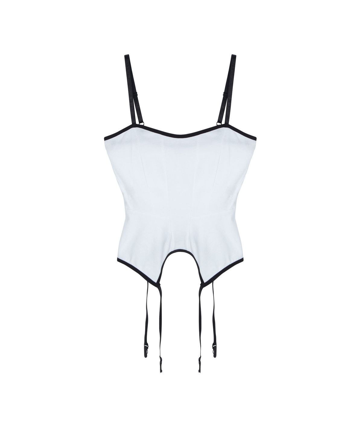에즈이프 캘리(ASIF CALIE) CORSET SLEEVELESS TOP WHITE