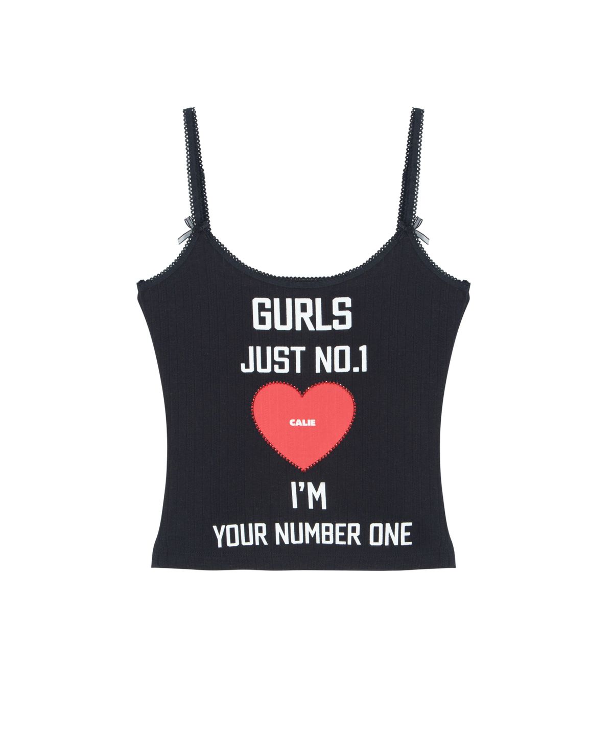 에즈이프 캘리(ASIF CALIE) GURLS JUST SLEEVELESS TOP BLACK
