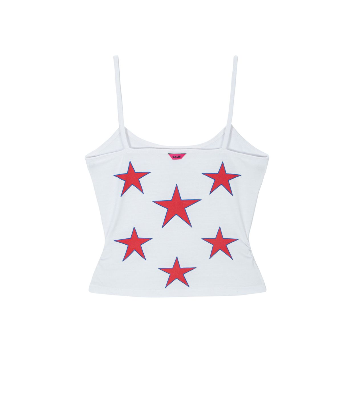 에즈이프 캘리(ASIF CALIE) SHIRRING STAR SLEEVELESS TOP WHITE