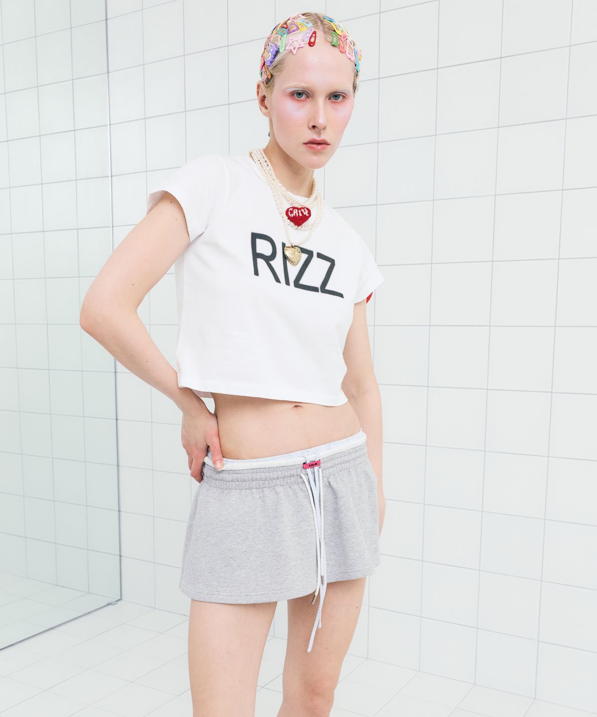 에즈이프 캘리(ASIF CALIE) RIZZ T-SHIRT WHITE