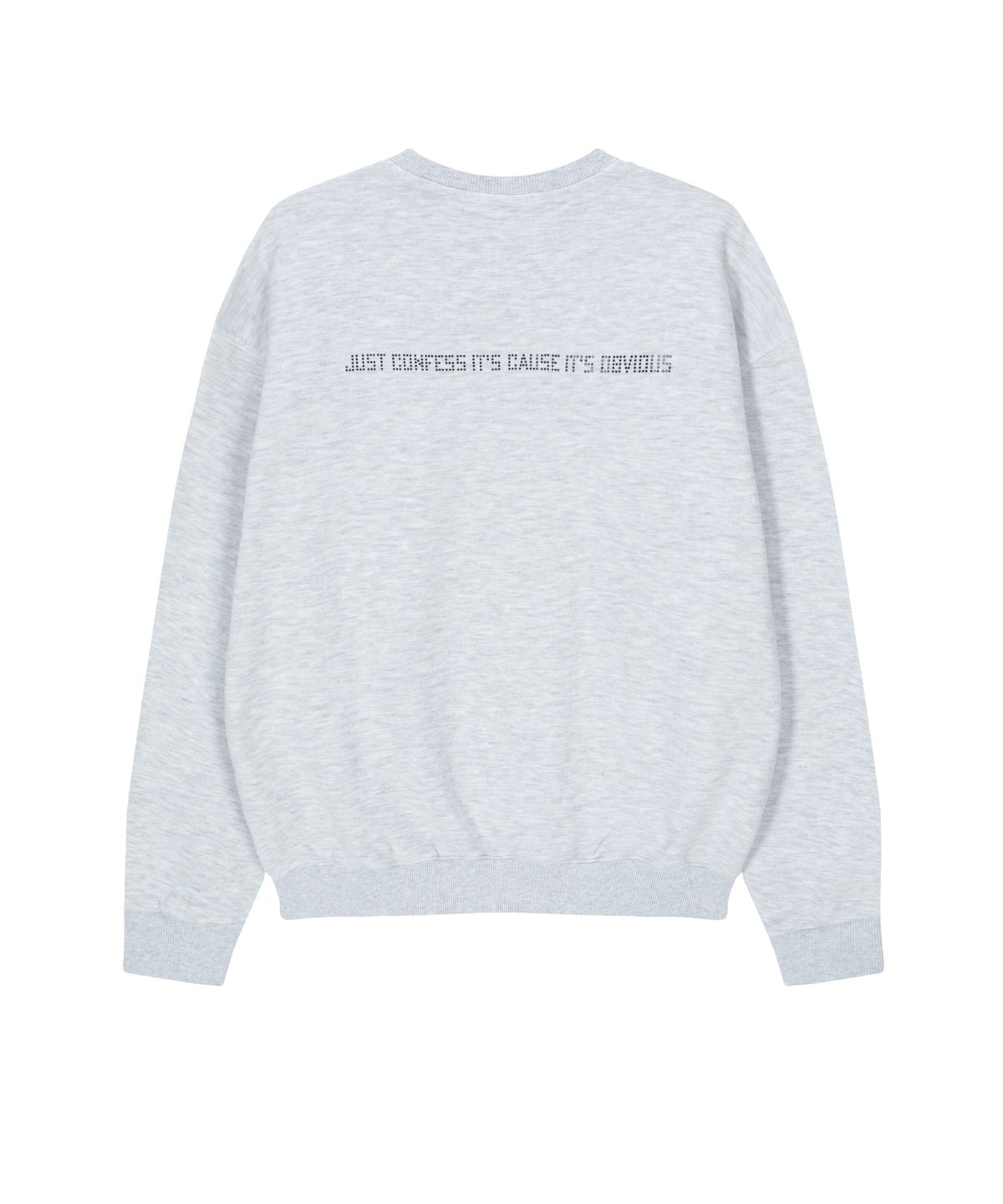 에즈이프 캘리(ASIF CALIE) GURLS JUST SWEATSHIRT WHITEMELANGE