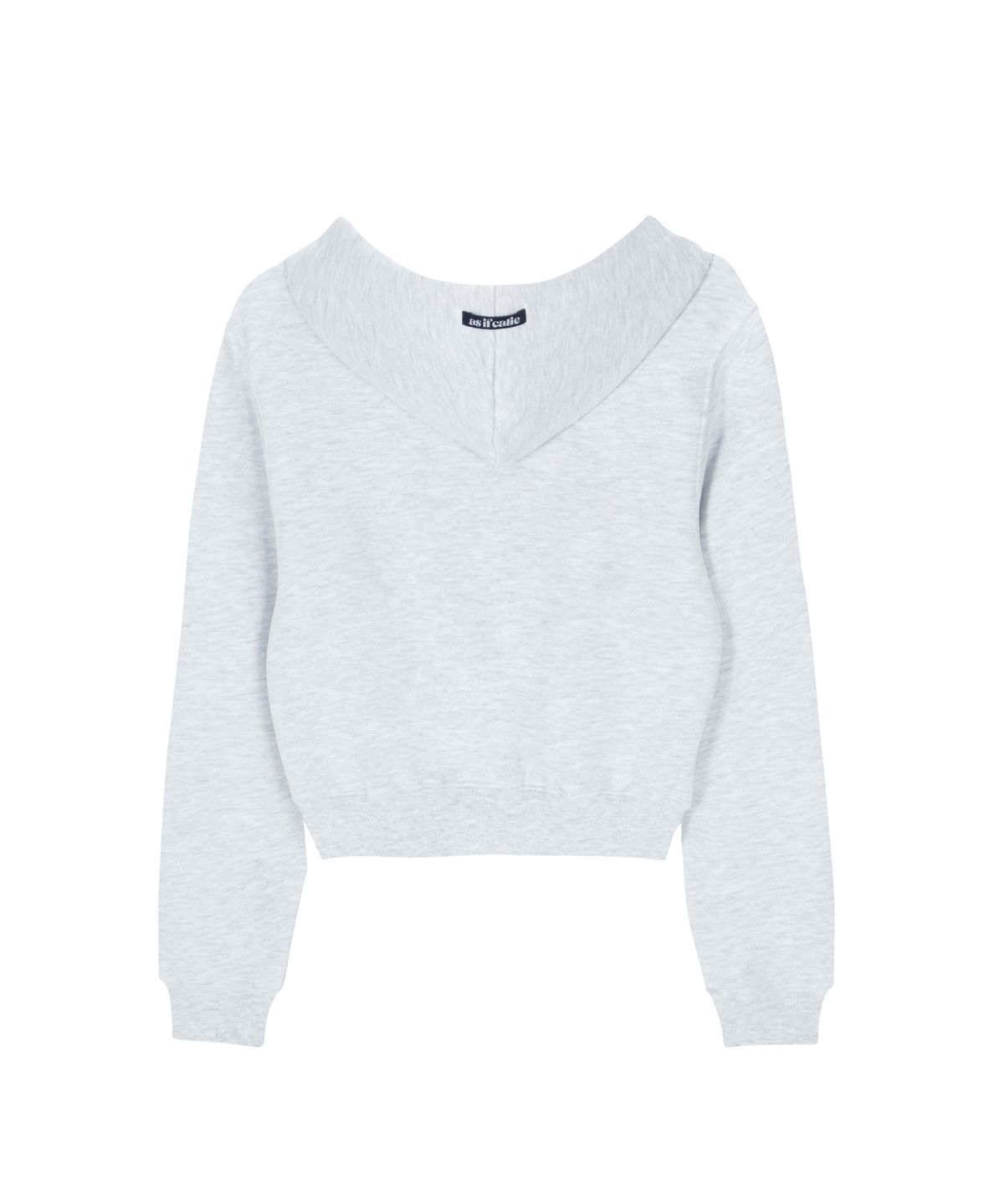 에즈이프 캘리(ASIF CALIE) CALIE HEART HOOD ZIP-UP WHITEMELANGE
