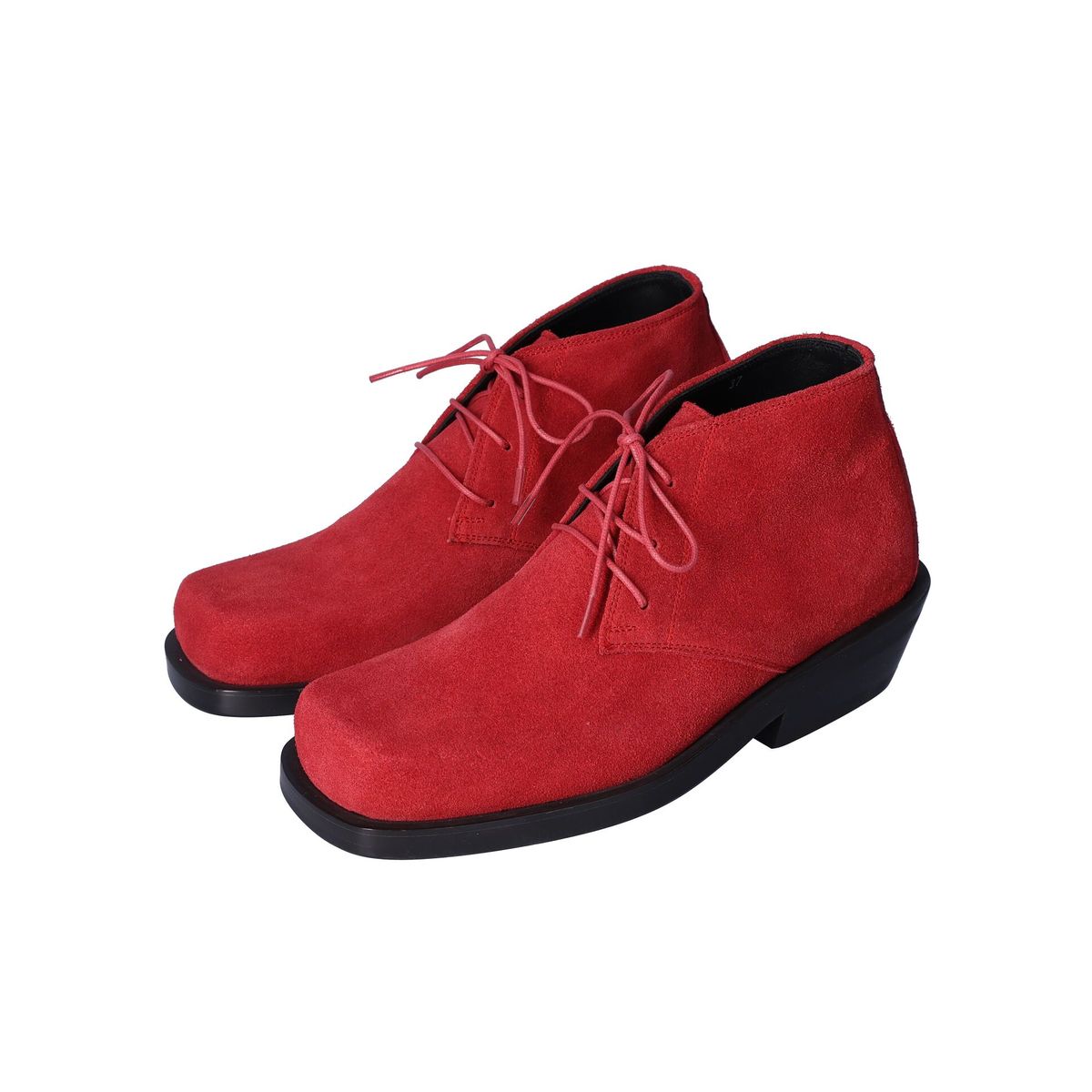 누스미크(NUOSMIQ) BASA Chukka Boots Red Italy Sprit
