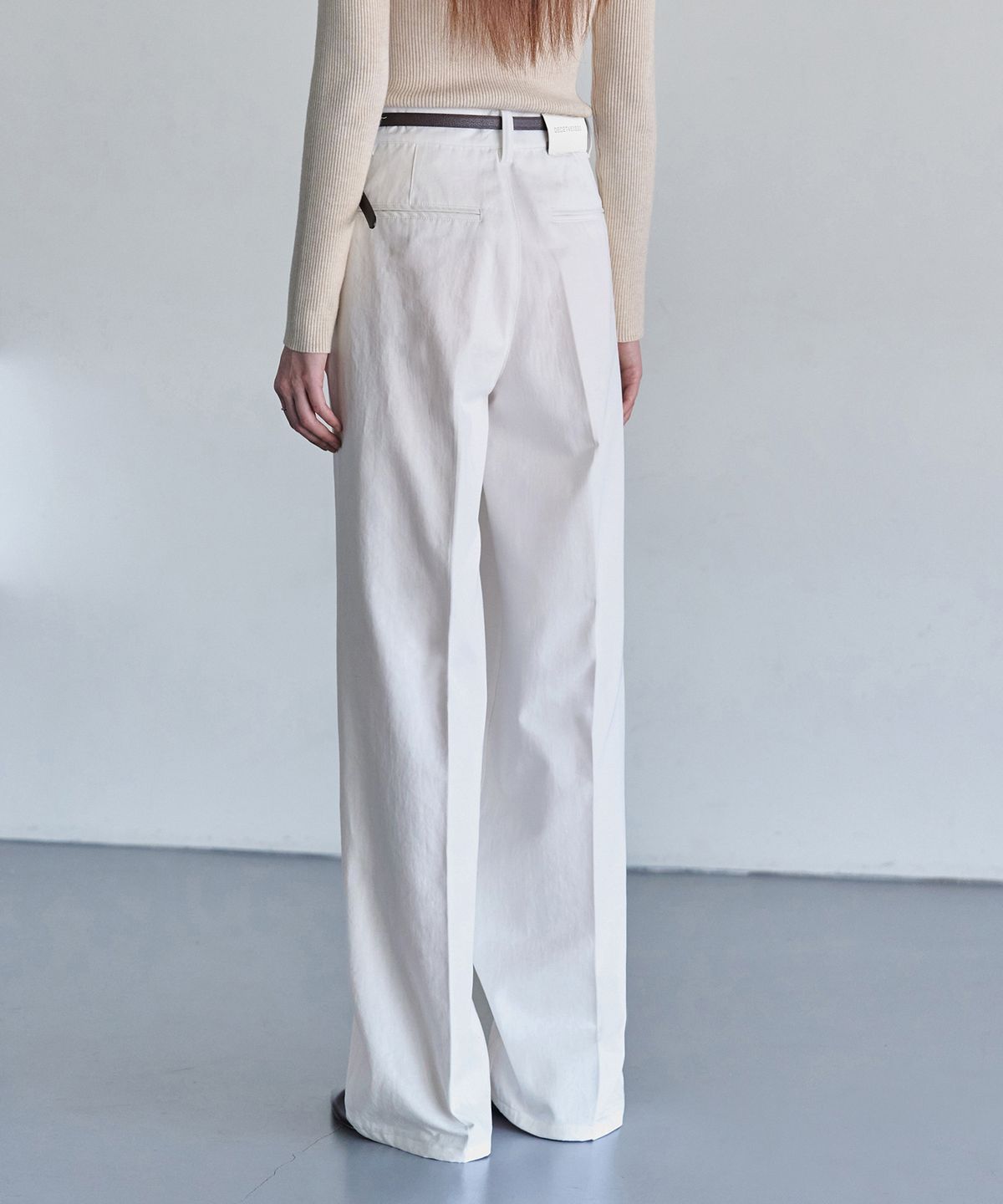 데케트 우먼(DECET WOMEN) 2Pleats Wide Pants DCWPT012Ivory