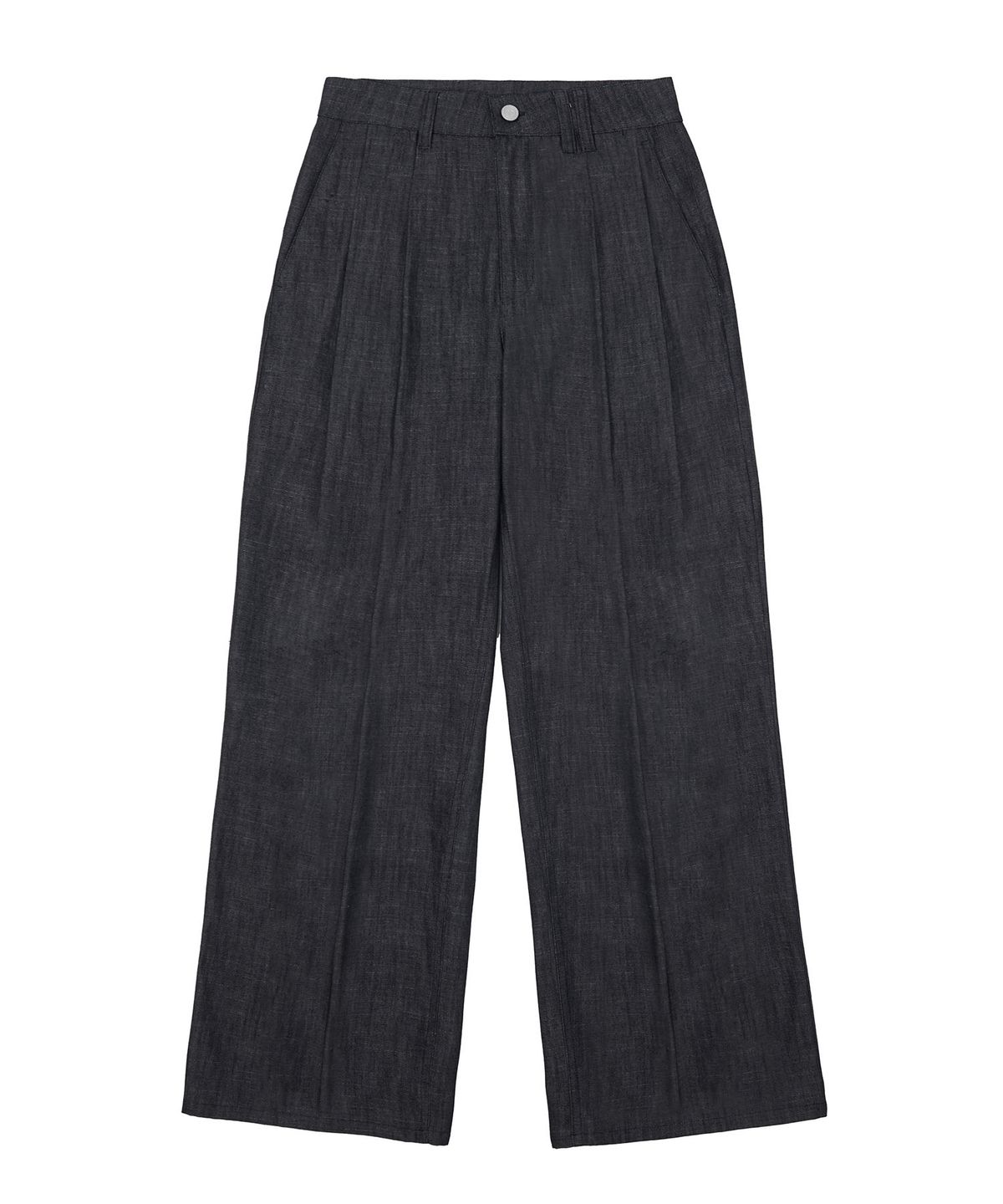 데케트 우먼(DECET WOMEN) [린넨라이크]2Pleats Wide Pants DCWPT012CPBlack